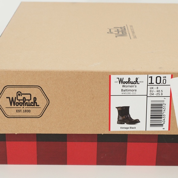 Woolrich Baltimore Vintage Black Boot Women's Size 10 - Picture 8 of 8